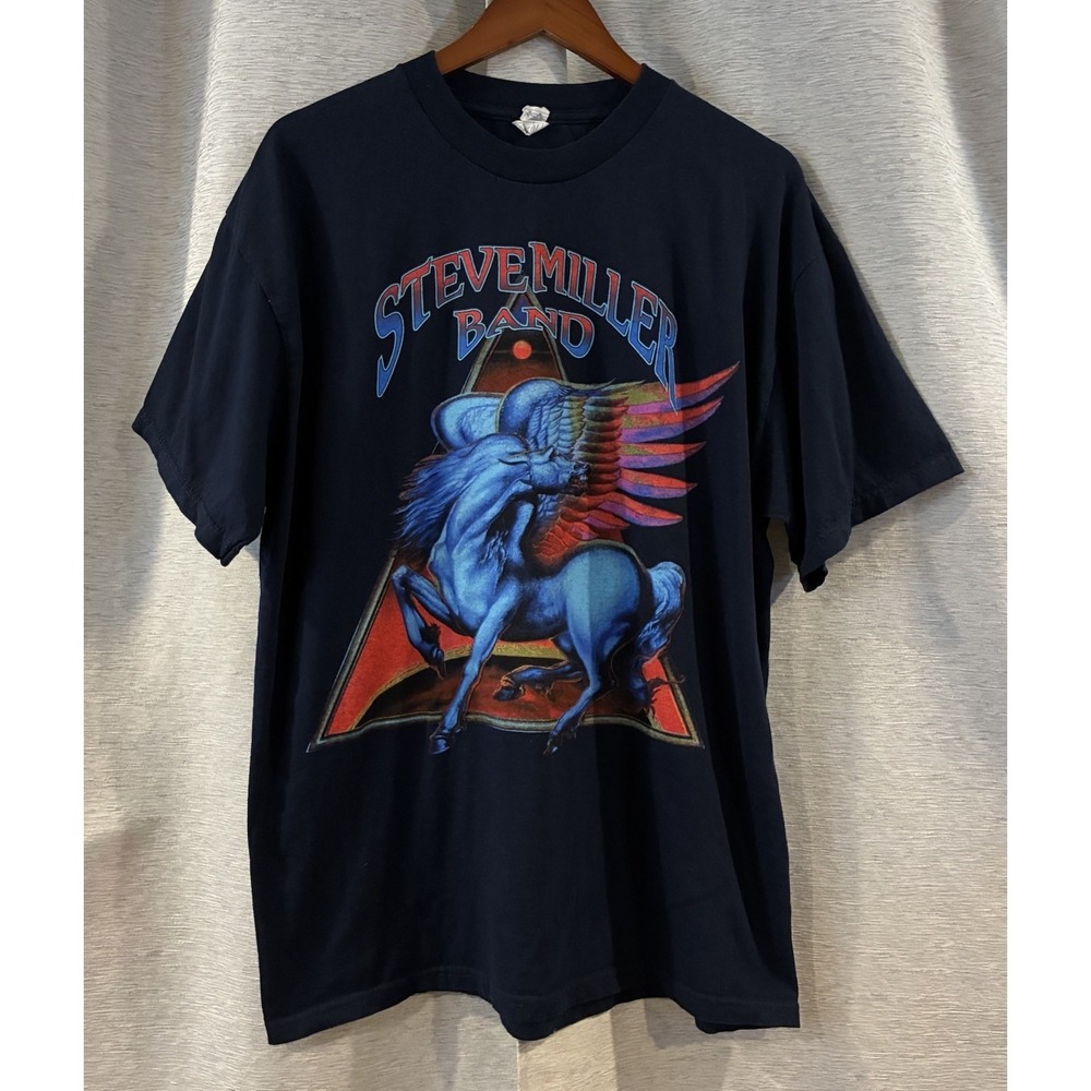 Vintage Y2K‎ Steve Miller Band Blue T-Shirt Book Of Dream Alstyle XL